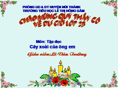 Tuần 11. Cây xoài của ông em