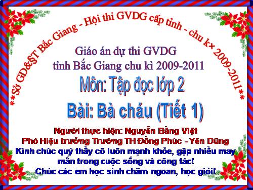 Tuần 11. Bà cháu