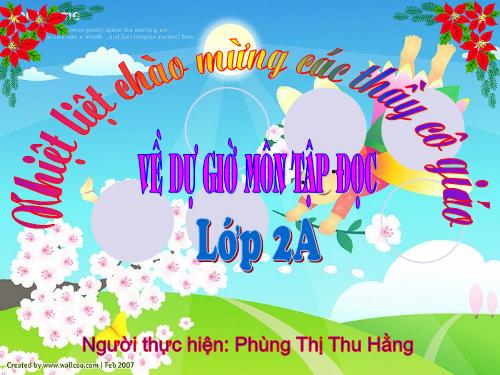 Tuần 6. Ngôi trường mới