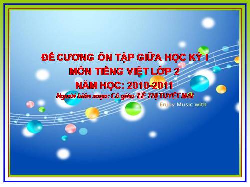 Tuần 35. Ôn tập cuối Học kì II