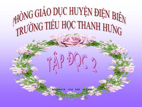 Tuần 7. Thời khoá biểu