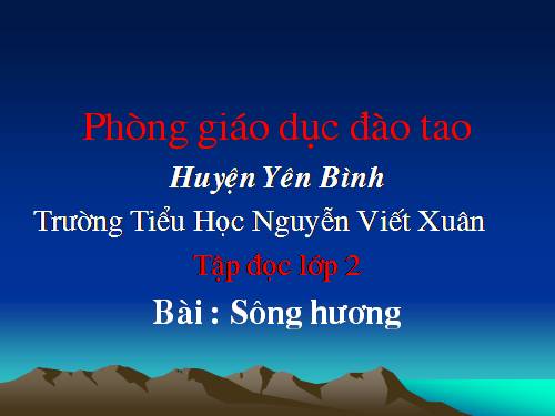 Tuần 26. Sông Hương