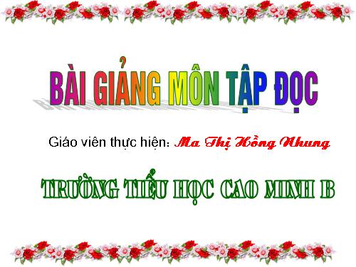 Tuần 12. Mẹ