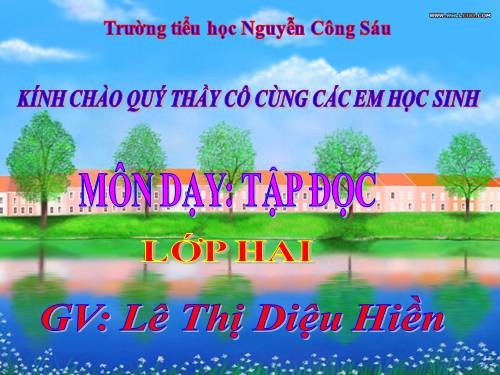 Tuần 32. Tiếng chổi tre