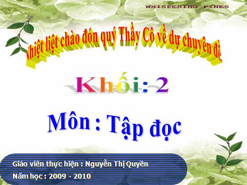 Tuần 13. Quà của bố