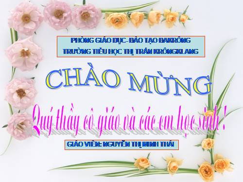 Tuần 15. Bé Hoa