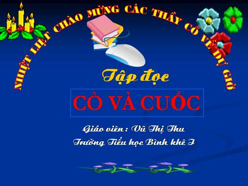 Tuần 22. Cò và Cuốc