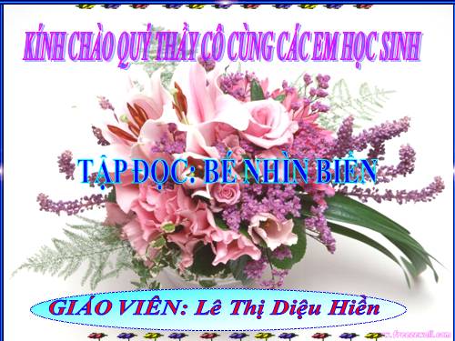 Tuần 25. Bé nhìn biển