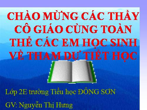 Tuần 8. Bàn tay dịu dàng