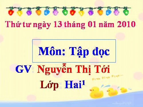 Tuần 21. Vè chim