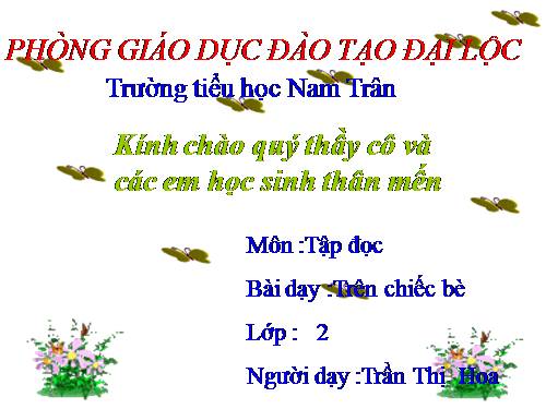 Tuần 4. Trên chiếc bè