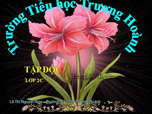 Tuần 15. Bé Hoa