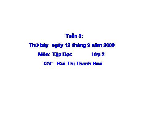 Tuần 3. Gọi bạn