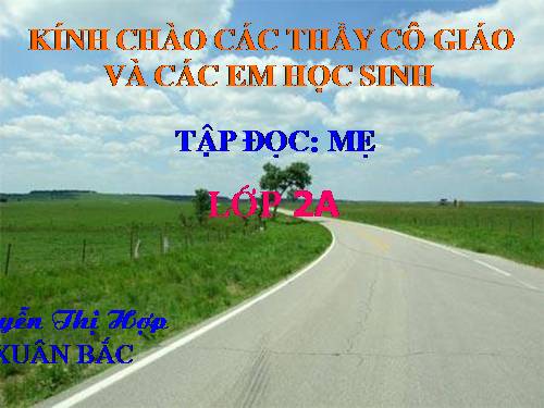 Tuần 12. Mẹ