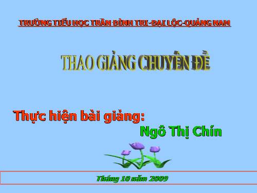 Tuần 8. Bàn tay dịu dàng