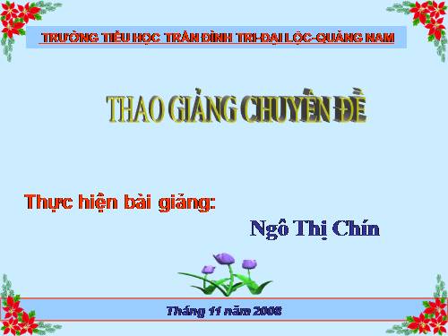 Tuần 15. Bé Hoa
