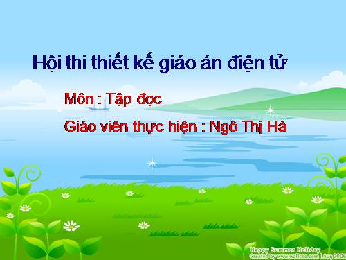 Tuần 16. Thời gian biểu
