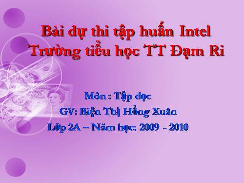 Tuần 11. Bà cháu