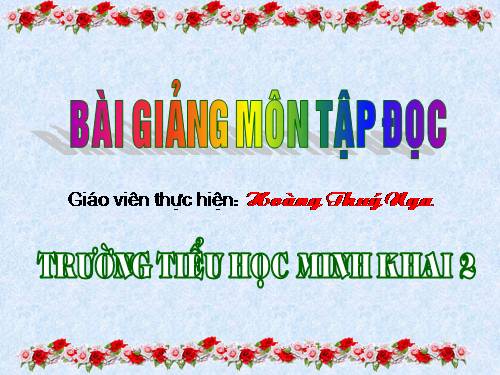 Tuần 13. Quà của bố