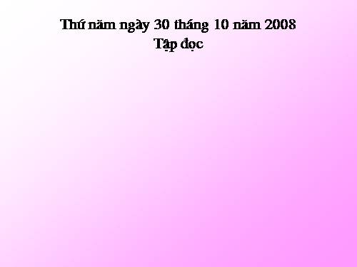 Tuần 8. Bàn tay dịu dàng