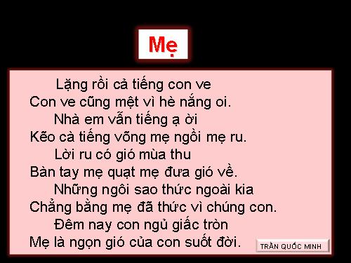 Tuần 12. Mẹ