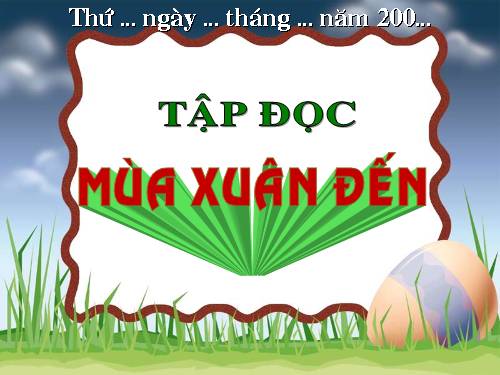 Tuần 20. Mùa xuân đến