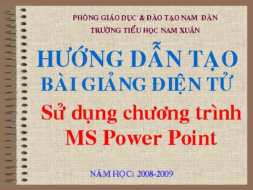 Tạo bài giảng điện tử
