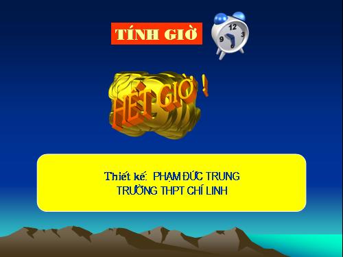 Lam dong ho tinh gio bang Power point