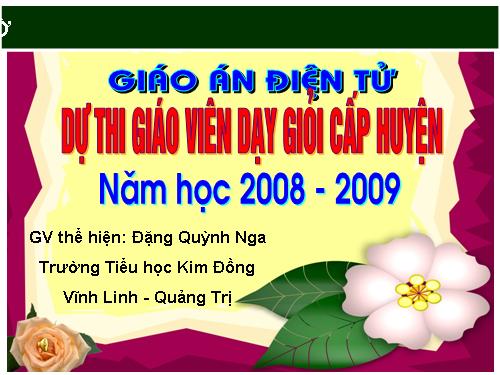 Tuần 15. Bé Hoa