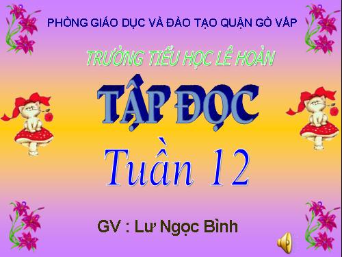 Tuần 12. Mẹ