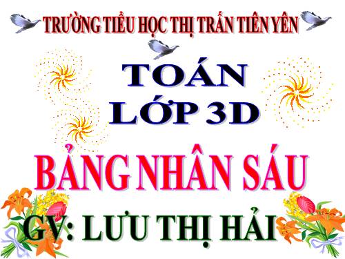 Bảng nhân 6
