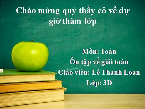 Ôn tập về giải toán