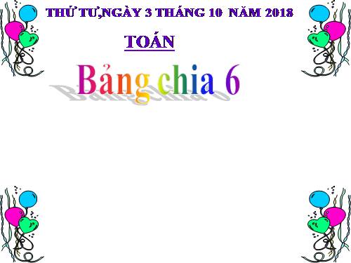Bảng chia 6