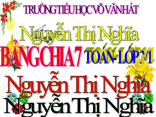 Bảng nhân 7