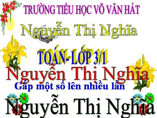Gấp một số lên nhiều lần