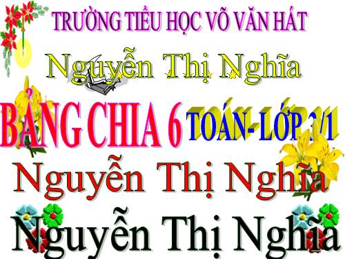 Bảng chia 6
