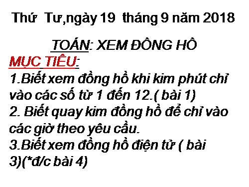 Xem đồng hồ