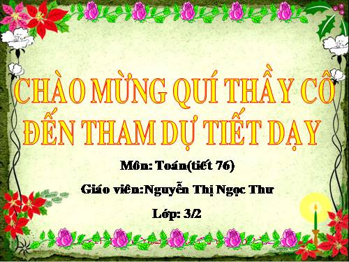 toan hoc 3 tiết 76 luyện tập chung