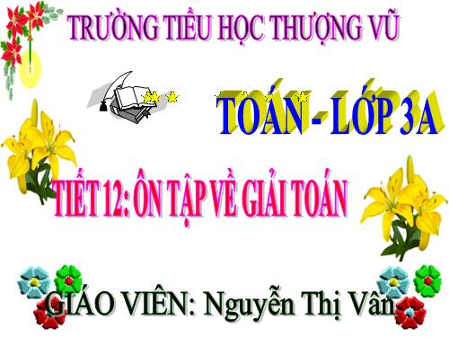 Ôn tập về giải toán