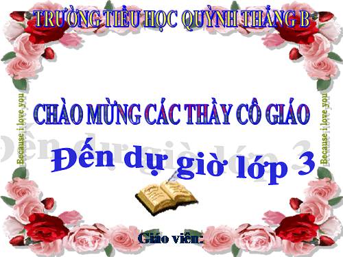 TOÁN LỚP 3. TUẦN 30