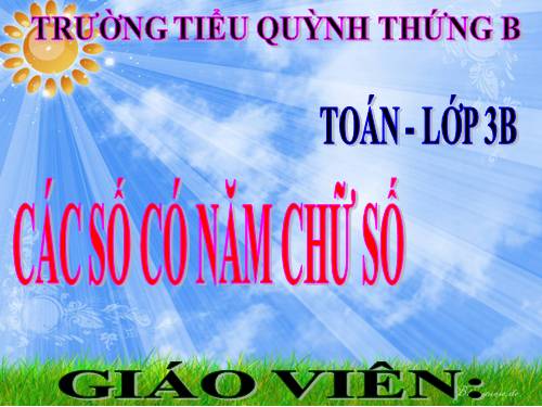 TOÁN LỚP 3. TUẦN 26