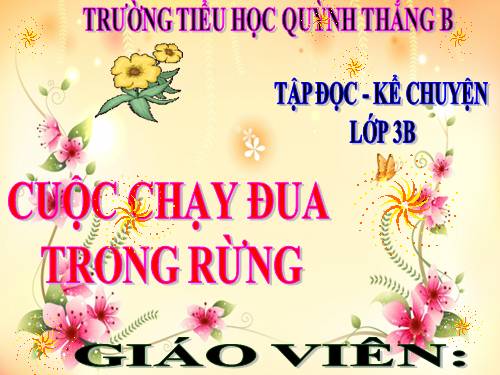 TẬP ĐỌC LỚP 3. TUẦN 28