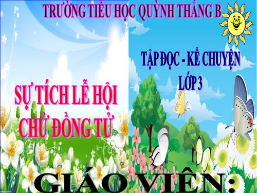 TẬP ĐỌC LỚP 3. TUẦN 26