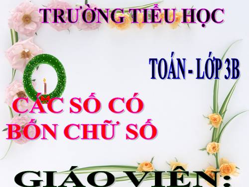 TOÁN LỚP 3. TUẦN 19