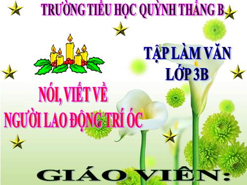 TẬP LÀM VĂN LỚP 3. TUẦN 22