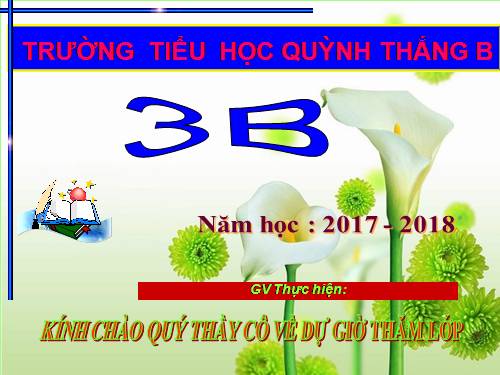 TẬP ĐỌC LỚP 3. TUẦN 8