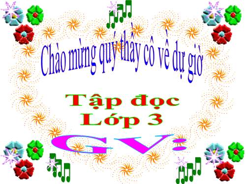 TẬP ĐỌC LỚP 3. TUẦN 6