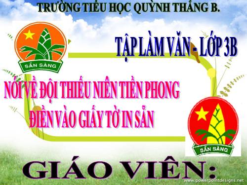 TẬP LÀM VĂN LỚP 3. TUẦN 1