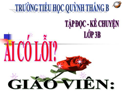 TẬP ĐỌC LỚP 3. TUẦN 2