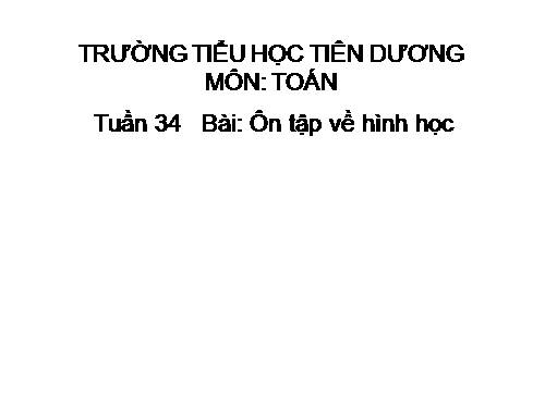 ôn tập về hình học